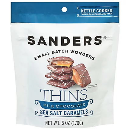 SANDERS SMALL BATCH WONDERS - CHOCOLATE AO LEITE CARAMELO SAL 170G