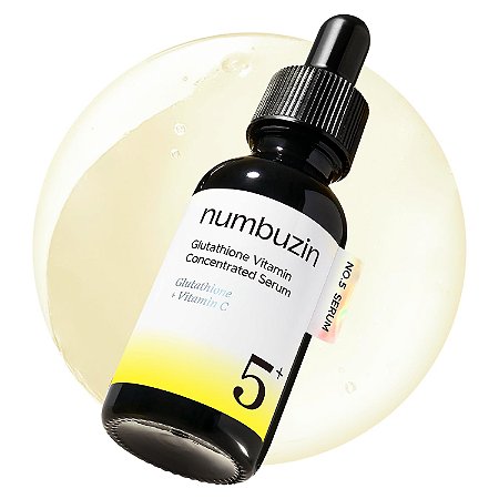 Sérum Numbuzin No.5 Glutathione Vitamin Concentrated Serum Clareador com Vitamina C