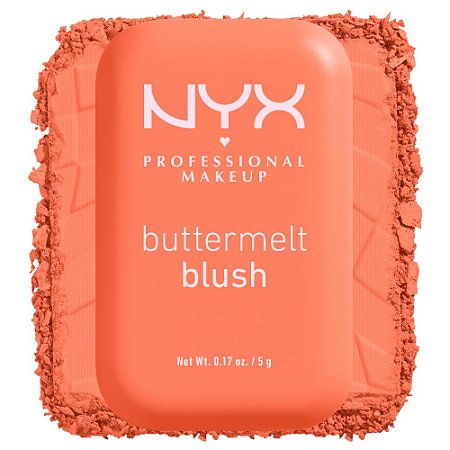 Blush NYX Buttermelt Blush 5g Cor Sooner The Butta 03, linha profissional.
