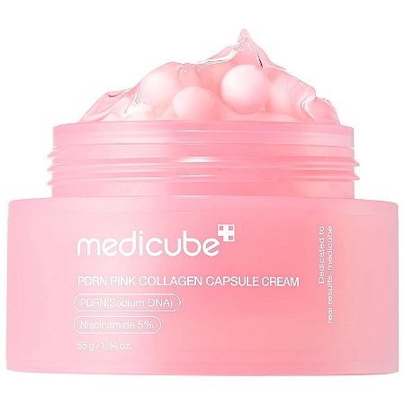 Medicube PDRN Pink Collagen Capsule Cream 55g Creme Facial Hidratante com Colágeno