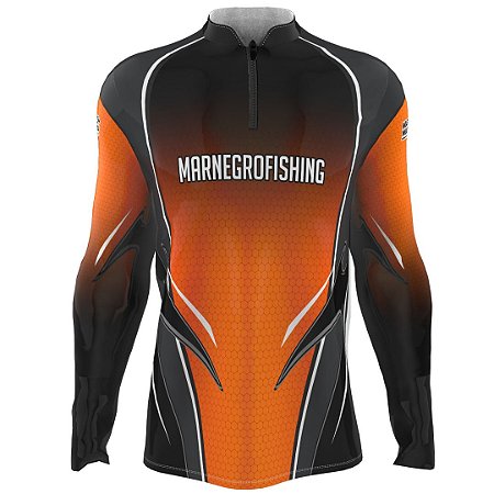 CAMISA MAR NEGRO CLEAN LARANJA