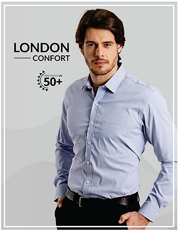 Camisa Social London Confort