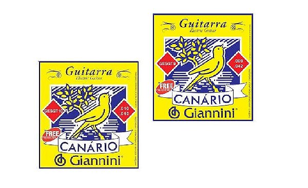 Encordoamento de Guitarra - Canário - Giannini
