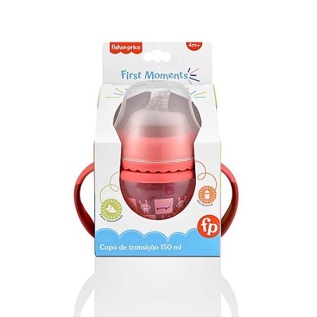 Copo de Transição First Moments 150ml Rosa - Fisher Price