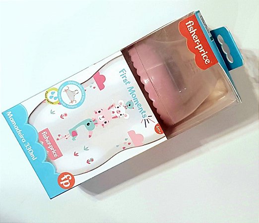 Mamadeira First Moments Rosa Marshmallow 330Ml Fisher-Price