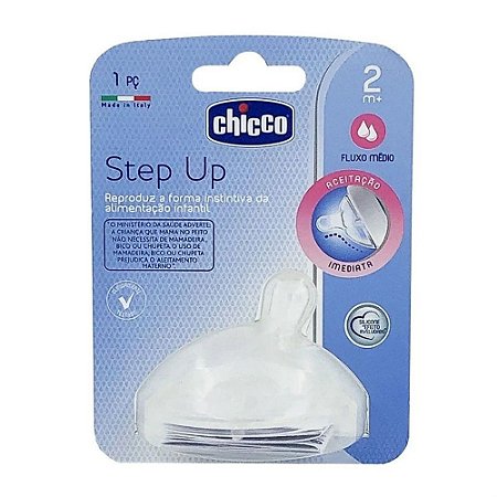 Bico para Mamadeira Chicco Step Up Fluxo Médio (1 unid) 2M+