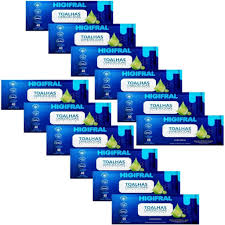 Toalha Umedecida Higifral - Kit 12 Pacotes - 480 unid