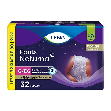Tena Pants Noturna G/XG com 32 Unid