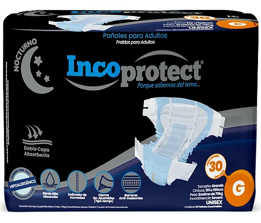 Fralda Incoprotect Tam G Pacote com 30 Unidades