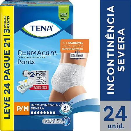 TENA PANTS DREMA CARE TAMANHA P/M- 24 UNIDADE