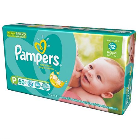 Fralda Pampers Confort Sec - Tamanho P - 50 unidades