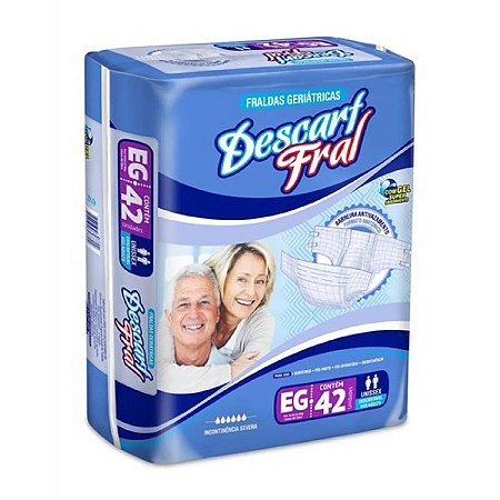 Fralda Geriátrica Descart Fral Tam. EG - 42 Unid