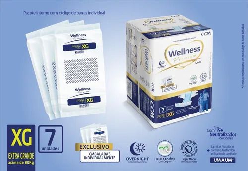 Fralda Geriátrica Wellness Tam XG - 7 unid.