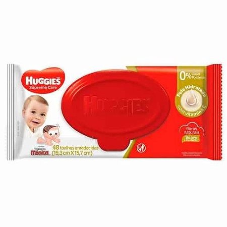 Toalhas Umedecidas Huggies Supreme Care - 48 unidades