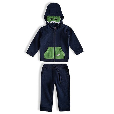 Conjunto Comprido Zoo Kids Moletom Felpado Tamanho 8 Tip Top