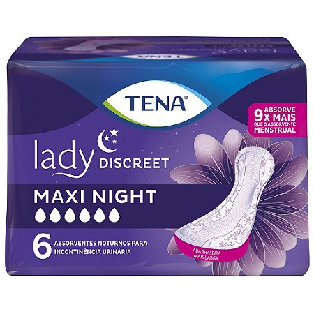 TENA LADY DISCREET MAX NIGHT C/48 UNIDADES