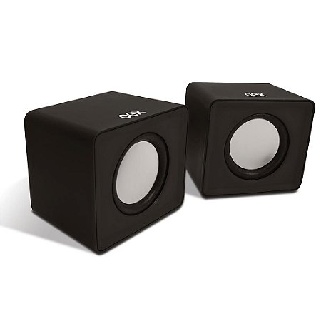 Caixa de Som OEX Cube, 3W RMS, Preto - SK102