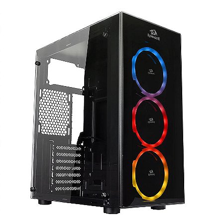 Gabinete Gamer Redragon Thundercracker, C/ 3 Fan RGB - GC-605