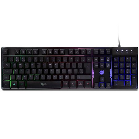 Teclado Gamer Dazz Rapid Fire Revolution, Rainbow - 625203