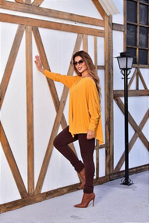 Blusa  Kiara Viscolycra Manga Comprida