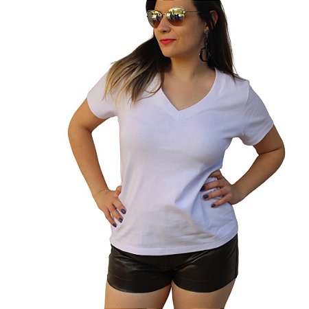 Shorts Feminino Couro Ecológico