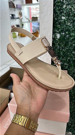 SANDALIA FEMININA MODARE FLAT PEDRARIA