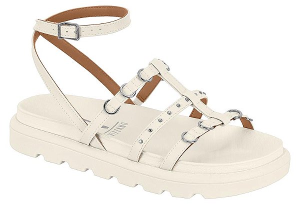 SANDÁLIA FEMININA FLAT VIZZANO TIRAS ALTAS