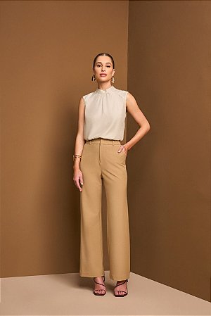 CALÇA FEMININA RETA YEXX EM ALFAIATARIA