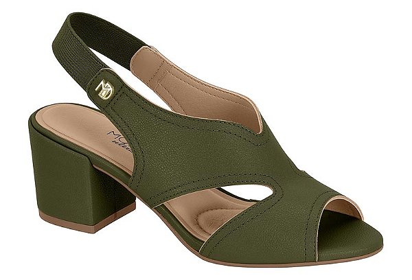 SANDÁLIA FEMININA MODARE ULTRA CONFORTO ELÁSTICO SALTO BLOCO