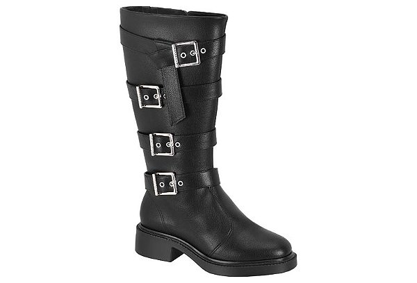 BOTA FEMININA VIZZANO CANO LONGO SOLA TRATORADA FIVELAS