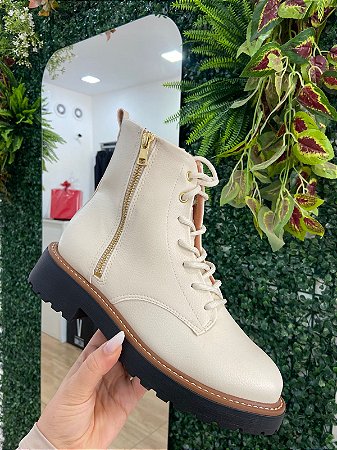 BOTA COTURNO FEMININO VIZZANO TRATORADO ZIPER SALTO BLOCO