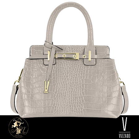 BOLSA FEM. MEDIA ALÇA DUPLA VIZZANO CROCO MACAU 10093.1
