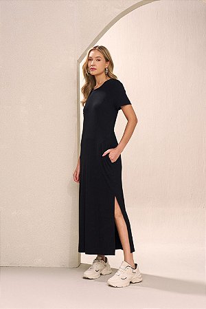 VESTIDO LONG MIDI FASHION YEXX