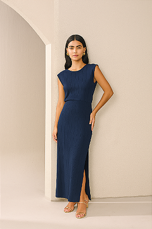 VESTIDO LONG MIDI FASHION YEXX