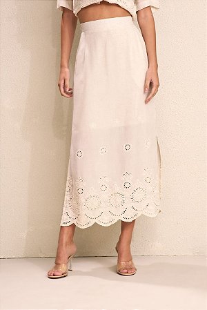 SAIA LONG MIDI BORDADA YEXX