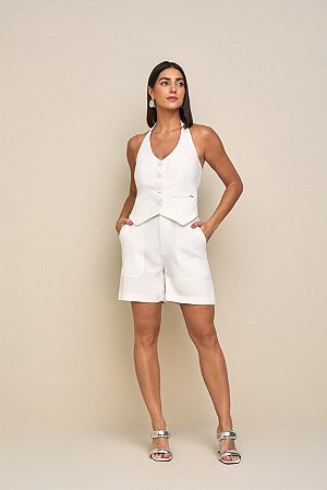 BERMUDA FEMININA EM ALFAIATARIA YEXX