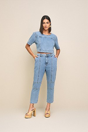 CALÇA FEMININA MOM FIT YEXX