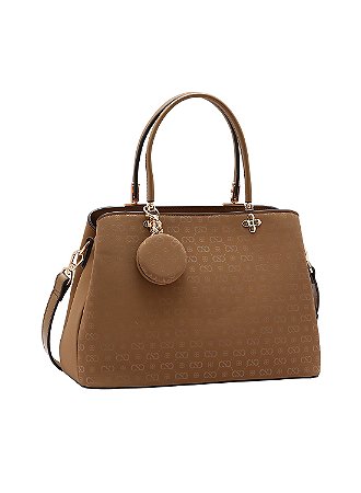 BOLSA FEMININA CHENSON SINTÉTICO PU - 3485431 - COR MARROM