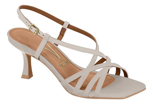 SANDÁLIA FEMININA VIZZANO TIRAS SALTO MÉDIO FINO