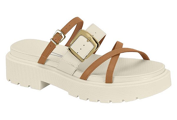 SANDÁLIA FEMININA PAPETE FLATFORM VIZZANO FIVELAS