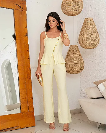 CALÇA RETA EM ALFAIATARIA