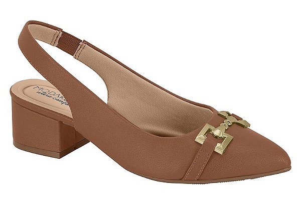 SAPATO SCARPIN SLINGBACK MODARE ULTRACONFORTO SALTO BLOCO