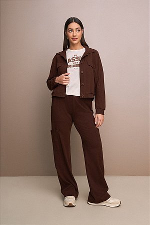 CALÇA FEMININA CONFORT YEXX BOLSOS LATERAIS
