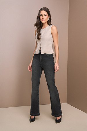 CALÇA FEMININA WIDE LEG YEXX LYCRA JEANS