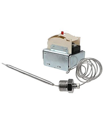 Termostato de Segurança High Limit Milivolt para fritadeira Vulcan Macom Skymsen Pitco Jjac e Venancio, regulado para 232C com rearme Manual