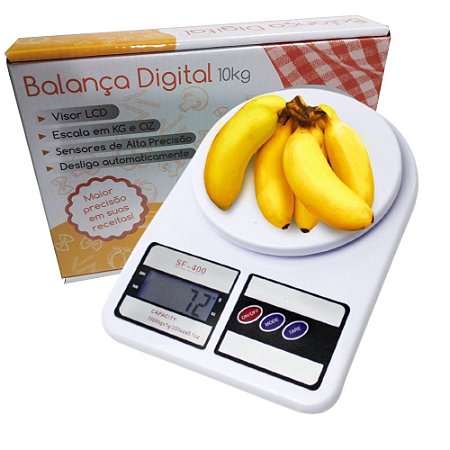 Balança Digital para Cozinha de 1g à 10kg Alta Precisão
