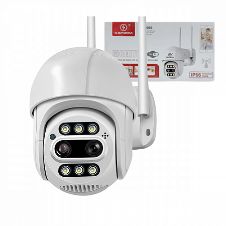 Câmera Inteligente Vigilancia Externa Segurança IP66 Infravermelho Wifi Hd Kapbom KA-S085