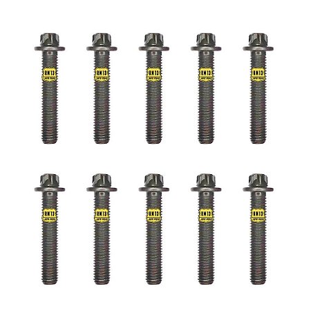 10 Parafuso Bloco Mancal Virabrequim Celta Prisma Onix 52mm