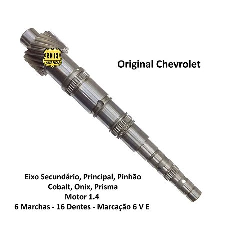 Eixo Principal Cobalt Onix Prisma 1.4 6 Marchas F17 16 Dente