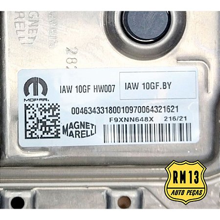 Modulo Central Injecao Cronos 1.3 Gaso 46343318 HW007 10GFBY